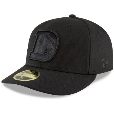 Men's Denver Broncos New Era Black Throwback Logo Low Profile 59FIFTY Fitted Hat 3184766